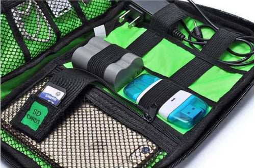 Inside View with plenty of room to Organise your electronic devices and cables