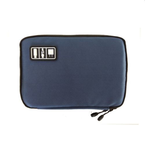 Cable travel organiser in navy blue