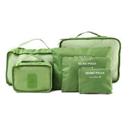 6 Piece Packing Cubes in Green