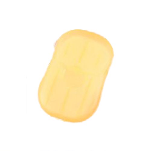 Paper soap in yellow case