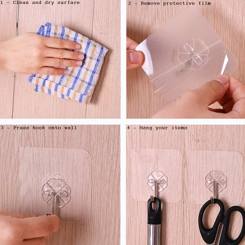 How to stick on a adhesive wall hook