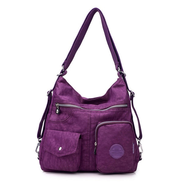 Travel Handbag in Dark Purple