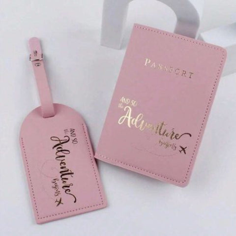 Adventure Passport Holder & Luggage Tag - 2pcs/set