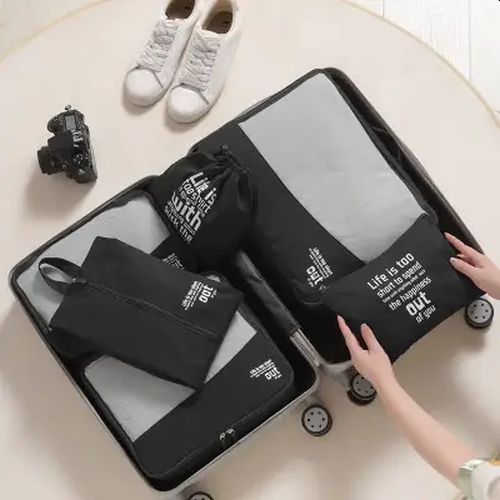 6 Piece Packing Cubes Set - Life Is too Short Luggage Organisers