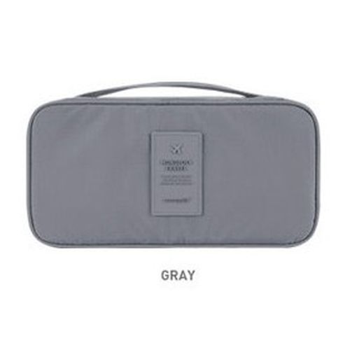 Bra and Underwear Organiser Travel Bag in Grey