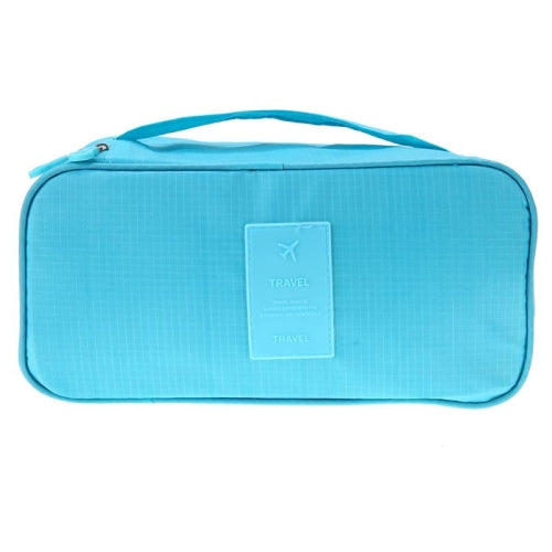 Bra and Underwear Organiser Travel Bag in Light Blue