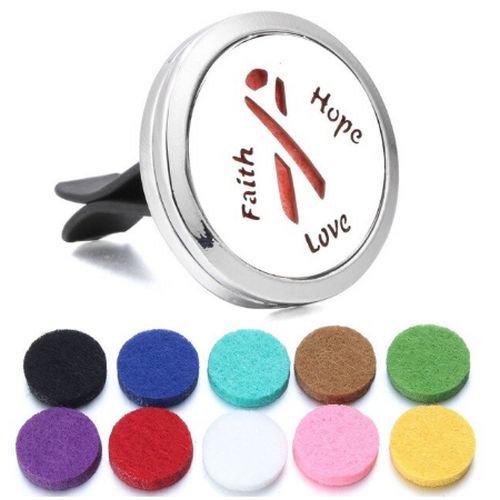 Car Essential Oil Diffuser Locket - I Love 2 Travel