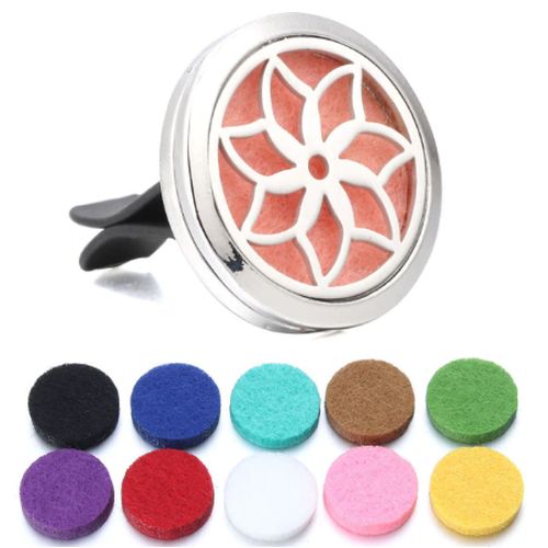 Flower design essential oil diffuser locket for your car