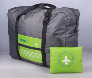 Travel foldable duffle bag in green