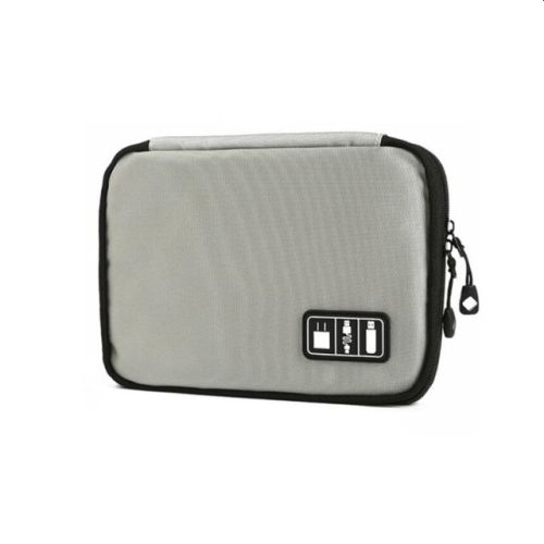 Cable travel organiser in grey