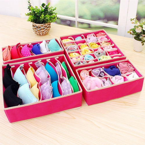 4 piece drawer organiser in rose