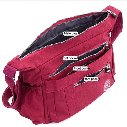 Travel Ladies Shoulder Crossbody Handbag External Pockets