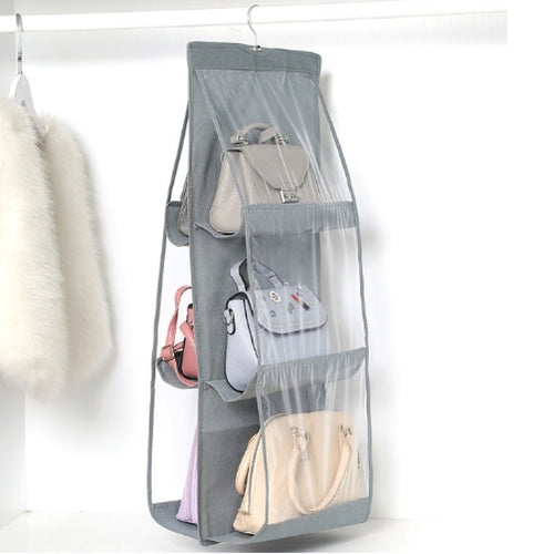 Hanging Handbag Organiser in Grey