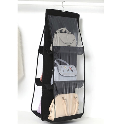 Hanging Handbag Organiser in Black