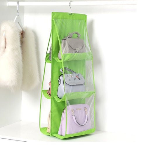 Hanging Handbag Organiser in Green