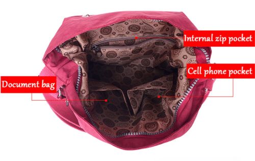 Travel Handbag Inside View