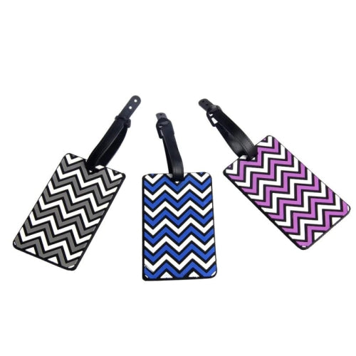 Luggage Tag Suitcase Identifier for Travel - Zigzag Design