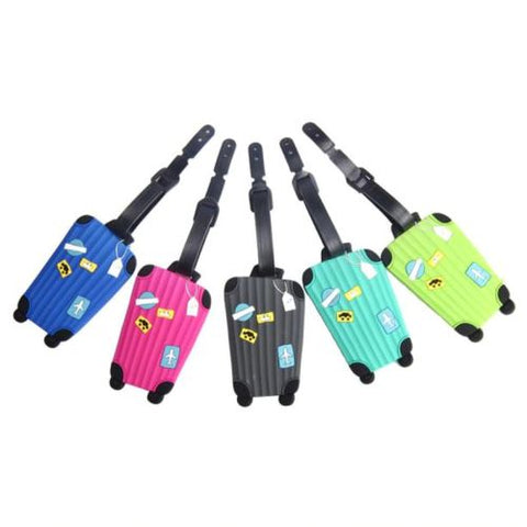 Luggage Tag Suitcase Identifier for Travel - Suitcase Design Multiple Colours