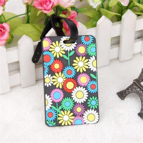 Luggage Tag Suitcase Identifier for Travel - Flower Design