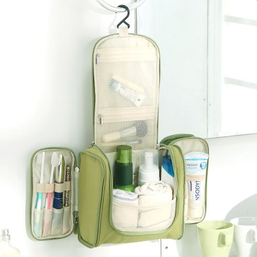 Hanging Travel Cosmetic Storage Large Makeup Bag Toiletry Organiser - I Love 2 Travel