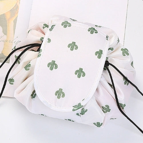 Cactus design of the scrunch up makeup bag