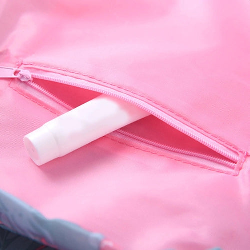 Inside Pocket of the grey flamingo scrunch up makeup bag
