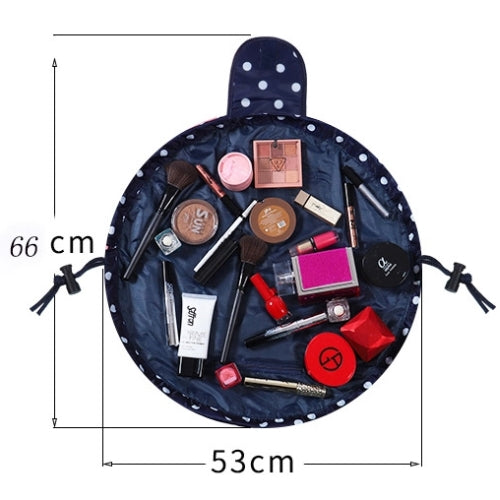 Size dimensions of the scrunch up makeup bag