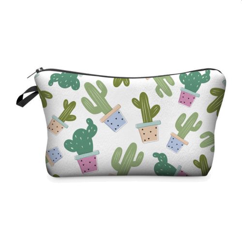 Cactus Cosmetic Organiser Bag - I Love 2 Travel