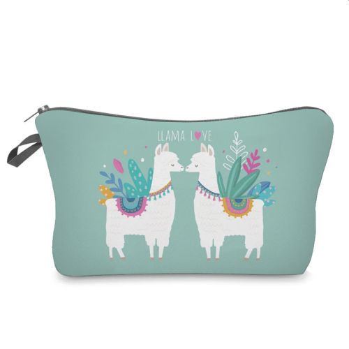 Llama Cosmetic Organiser Bag - I Love 2 Travel
