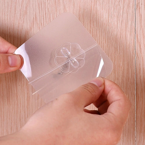 Clear Adhesive Wall Hooks  peel off sticky backing