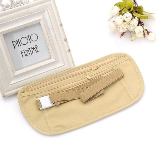 Hidden Money Waist Pouch in Khaki