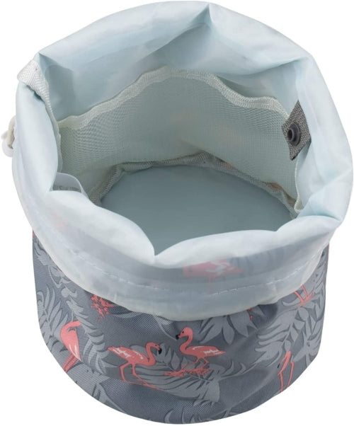Barrel Cosmetic Makeup Travel Bag