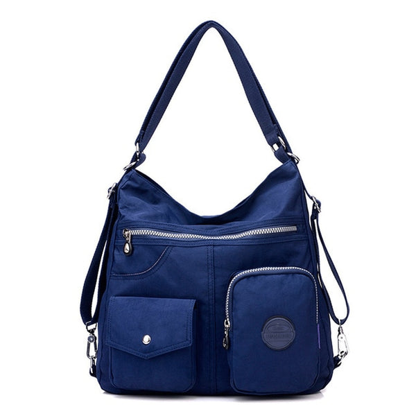 Travel Handbag in Navy Blue