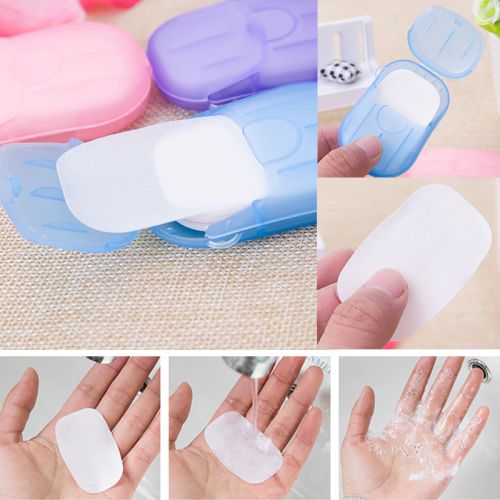 Handwashing using disposable paper soap